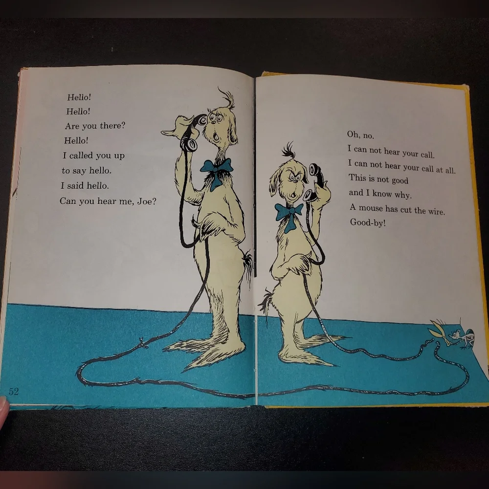 Dr. Seuss 'One Fish‎ Two Fish Red Fish Blue Fish' Book 1960